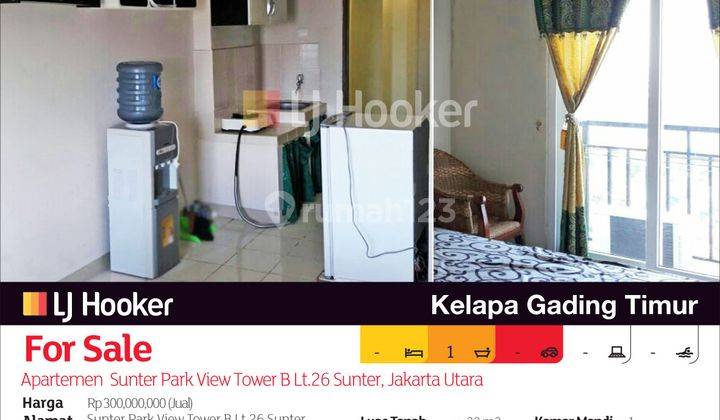 Apartemen Sunter Park View Tower B Lt.26 Sunter, Jakarta Utara 2