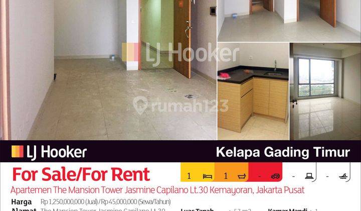 Apartemen The Mansion Tower Jasmine Capilano Lt.30 Kemayoran, Jakarta Pusat 2