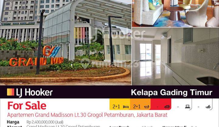 Apartemen Grand Madison Lt.30 Grogol Petamburan, Jakarta Barat 2