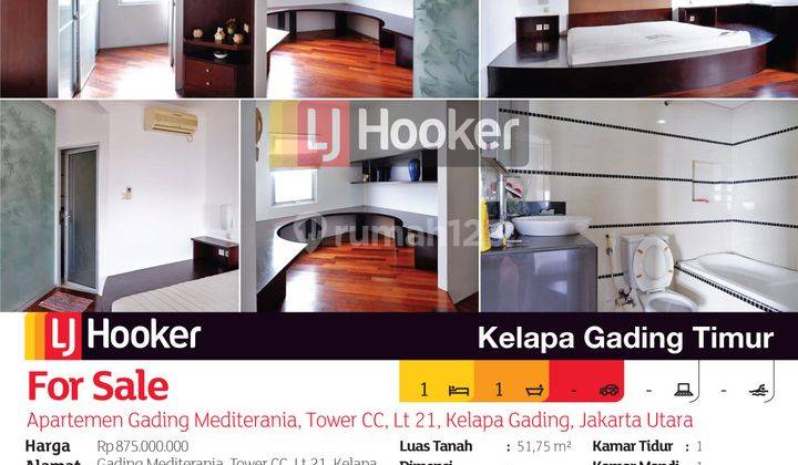 Apartemen Gading Mediterania Tower Cc Lantai 21 Kelapa Gading, Jakarta Utara 2