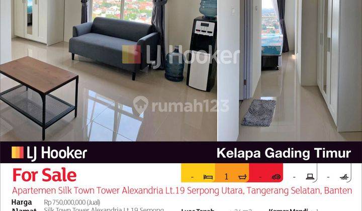 Apartemen Silk Town Tower Alexandria Lt.19 Serpong Utara, Tangerang Selatan, Banten 2