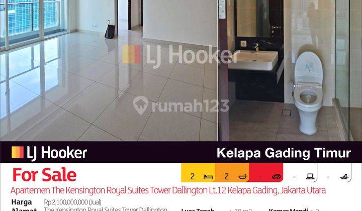 Apartemen The Kensington Royal Suites Tower Dallington Lt.12 Kelapa Gading, Jakarta Utara 2