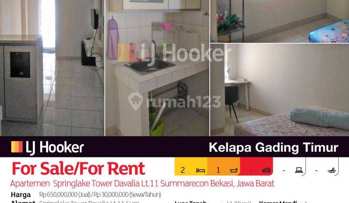 Apartemen Springlake Tower Davalia Lt.11 Summarecon Bekasi, Jawa Barat 2