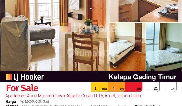 Apartemen Ancol Mansion Tower Atlantic Ocean Lt.16, Ancol, Jakarta Utara 2