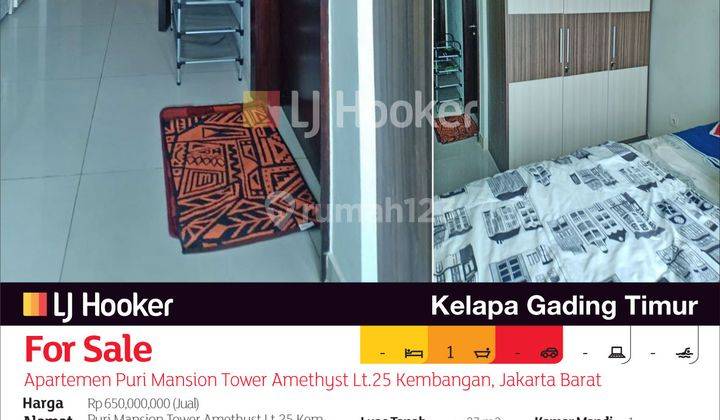 Apartemen Puri Mansion Tower Amethyst Lt.25 Kembangan, Jakarta Barat 2