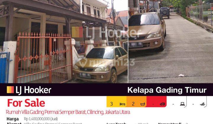 Rumah Villa Gading Permai Semper Barat, Cilincing, Jakarta Utara 2