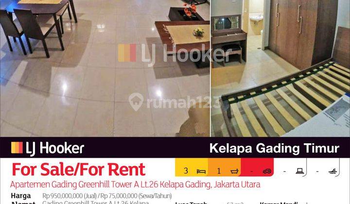 Apartemen Gading Greenhill Tower A Lt.26 Kelapa Gading, Jakarta Utara 2