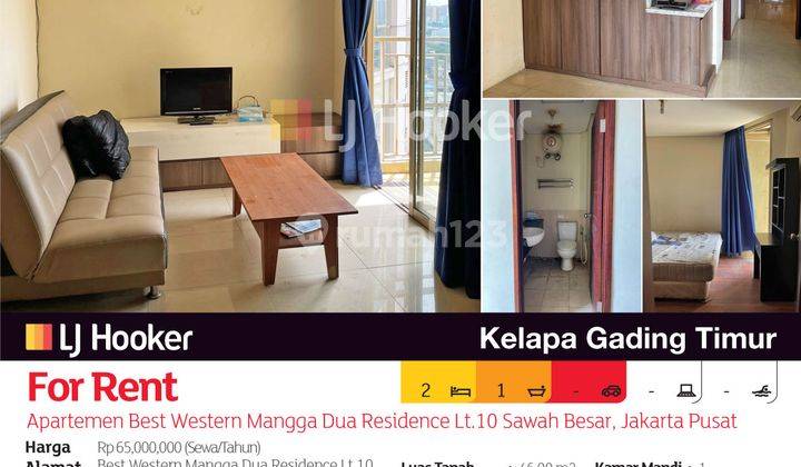 Apartemen Best Western Mangga Dua Residence Lt.10 Sawah Besar, Jakarta Pusat 2