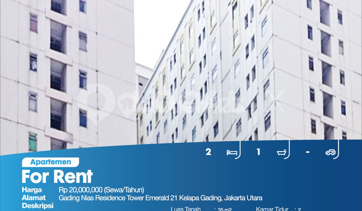 Apartemen Gading Nias Residence Tower Emerald 21 Kelapa Gading, Jakarta Utara 2