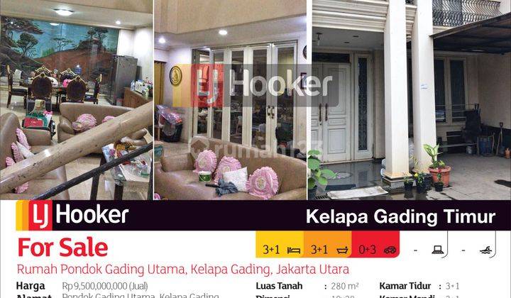 Rumah Pondok Gading Utama Kelapa Gading, Jakarta Utara 2