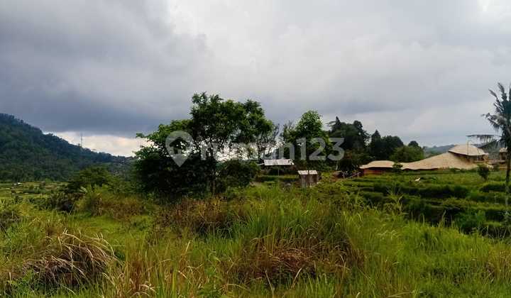 Jual Tanah Langka Tebola di Sidemen di Pinggir Jalan Pemandangan Gunung Agung dan Perbukitant