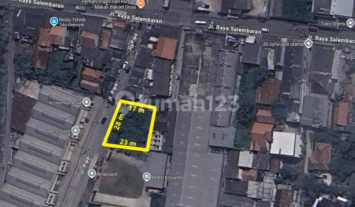 Di Jual Kavling Siap Pakai di Kosambi *0050-Skw