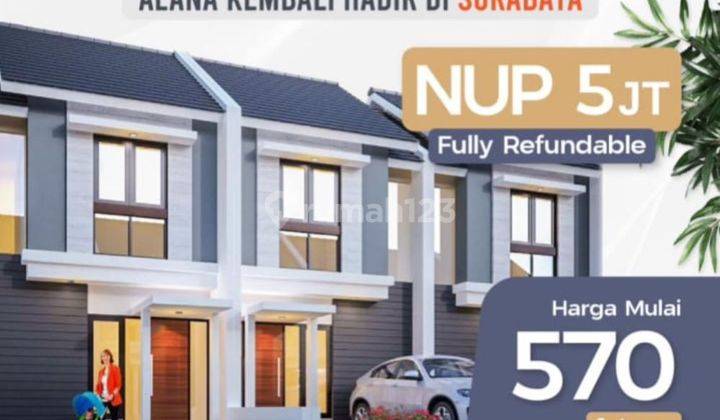 Dijual Rumah Mewah Dekat Tol Di Alana Regency Surabaya 2