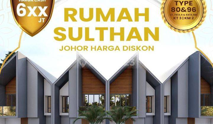 Rumah Mewah 2 Lantai Medan Johor Murah dan Free Biaya 1