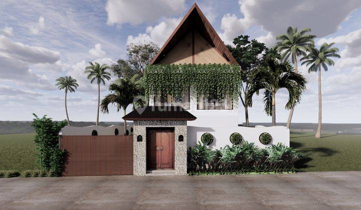 Minimalist Modern 3 Bedrooms Villa With Ricefield View At Kedungu 2