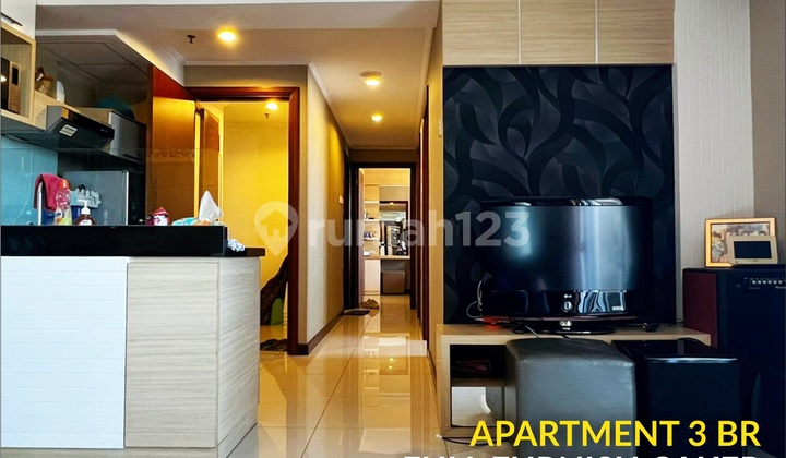 Dijual Apartemen 3BR di Waterplace, Surabaya, Dekat Mall, Terawat