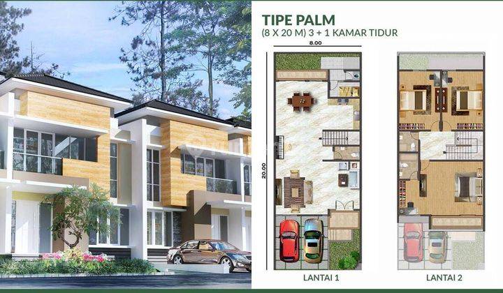 Dijual Rumah Golf Island Pik Tipe Palm 8x20 Termurah  2