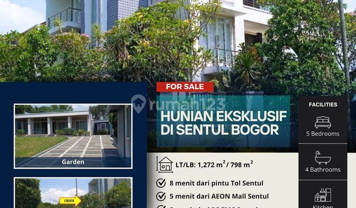 Dijual Cepat Rumah Cantik, Asrih Lokasi Elit di Sentul City 1