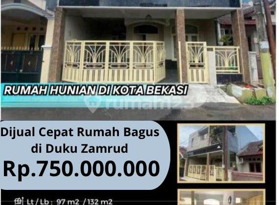 Dijual Cepat Rumah Bagus di Duku Zamrud 1