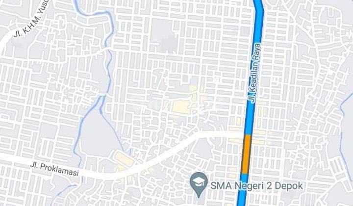 Rumah Bali Modern di Pinggir Jalan Lokasi Dekat Tol Margonda 12