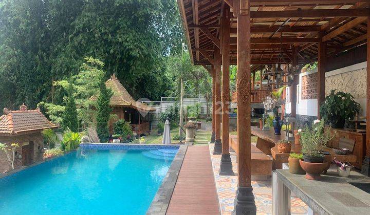 Di Lembang Ada Villa Cakep Design Etnik Jawa Dan Bali Bandung Utara  1