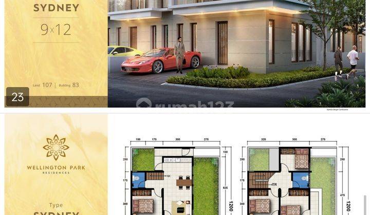 Dijual Rumah Mewah Minimalis Wellington Park Residences 3 Tipe 2