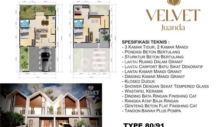 Rumah Baru Velvet Juanda Desain Aesthetic Modern Strategis 1