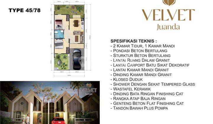 Rumah Baru Velvet Juanda Desain Aesthetic Modern Strategis 2