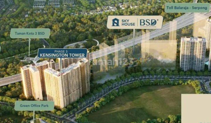 Super Murah Banget Dibawah Harga Developer Apartemen Sky House Bsd Tower Kensington Tipe Studio 1