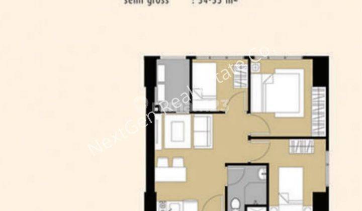 Dijual Apartemen M-Town Residence 3 Bedroom Tower Bryant Gading Serpong 2