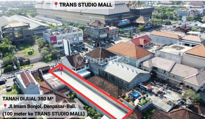 DIJUAL TANAH DI JALAN UTAMA IMAM BONJOL, TRANS STUDIO 1