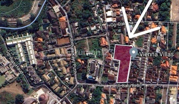 Dijual Tanah 31.6 are di Jalan Pantai Batu Belig, Seminyak 2