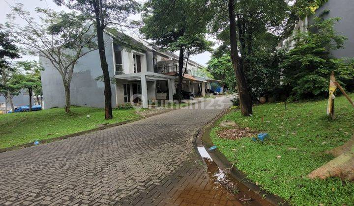 Kavling siap bangun the green utara-barat depan taman  2