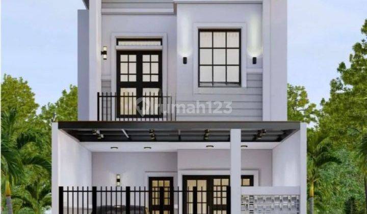 Rumah 2M'an siap huni bertema minimalis classic di kencanaloka 1