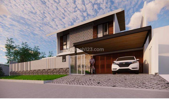 Rumah kekinian hoek siap huni modern cantik di Puspita loka  1