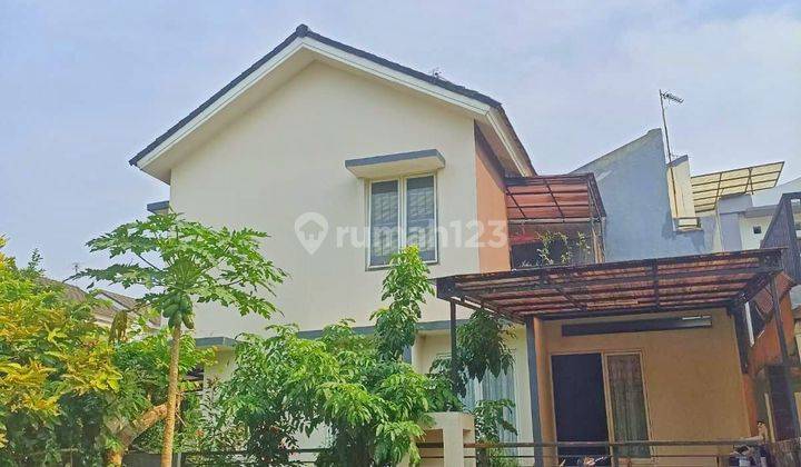 Rumah 2lantai hoek barat-selatan siap huni diKencana loka 1