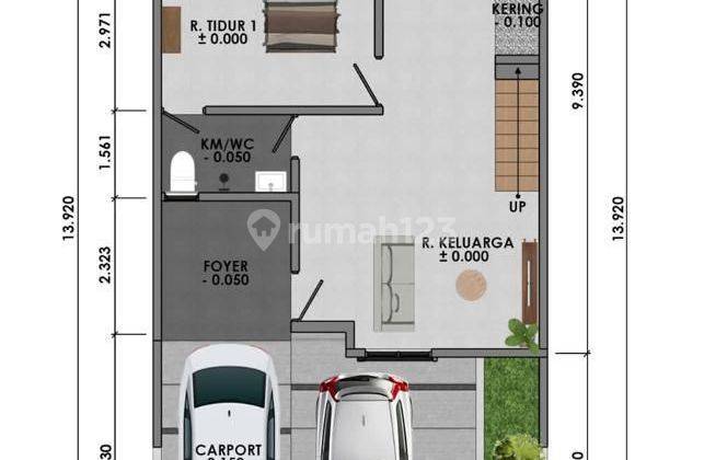 Rumah baru 4kamar tidur 2lantau siap huni on progres di Nusaloka  2