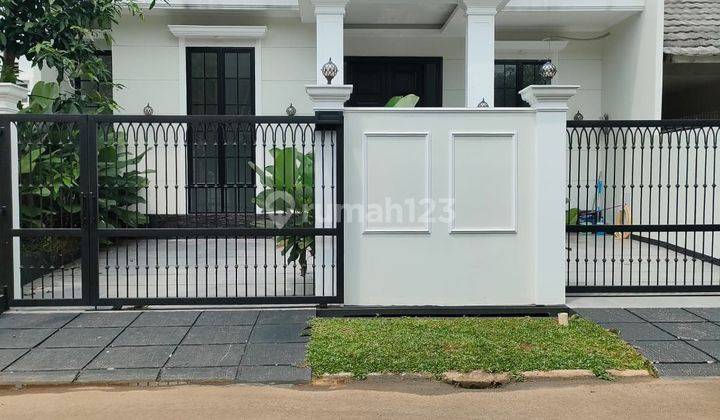 Rumah siap huni 1 lantai hadap barat di Kencana loka 1