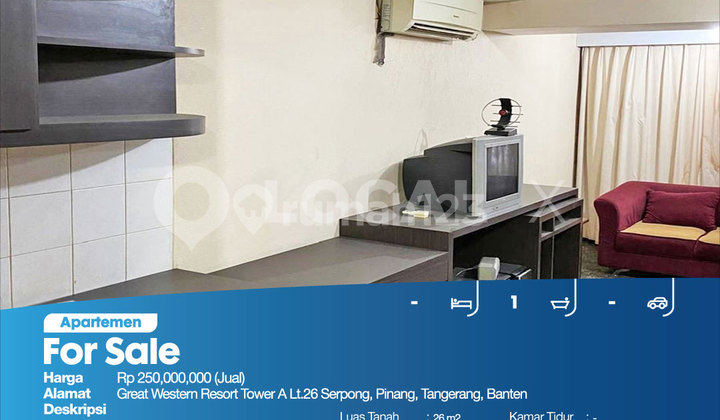 Apartemen Great Western Resort Tower A Lt.26 Serpong, Pinang, Tangerang, Banten 2