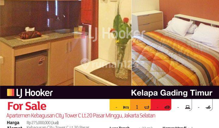 Apartemen Kebagusan City Tower C Lt.20 Pasar Minggu, Jakarta Selatan 2