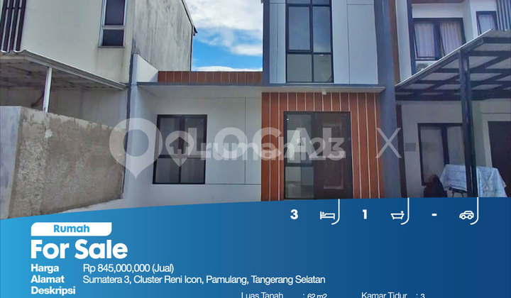 Rumah Sumatera 3, Cluster Reni Icon, Pamulang, Tangerang Selatan 2
