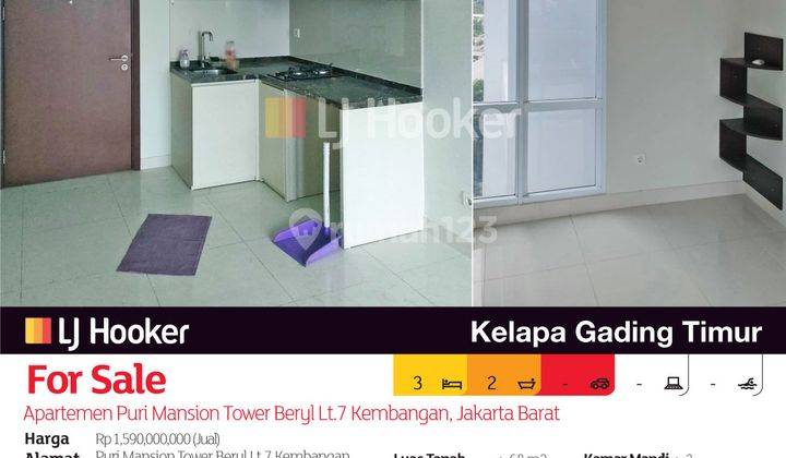 Apartemen Puri Mansion Tower Beryl Lt.7 Kembangan, Jakarta Barat 2