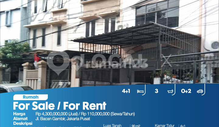 Rumah Jl. Bacan Gambir, Jakarta Pusat 2