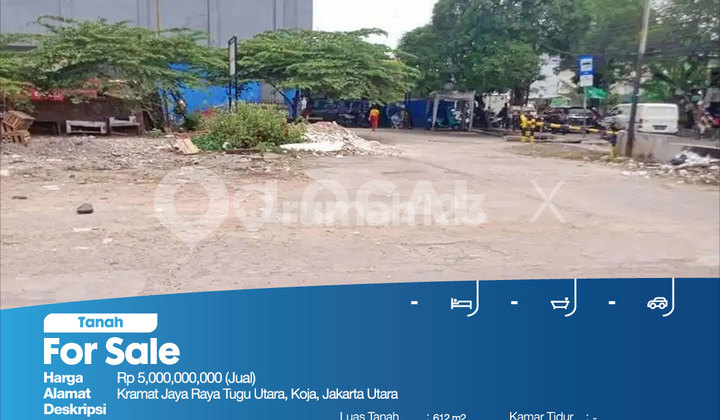 Kramat Jaya Raya Land Plot, North Tugu, Koja, North Jakarta