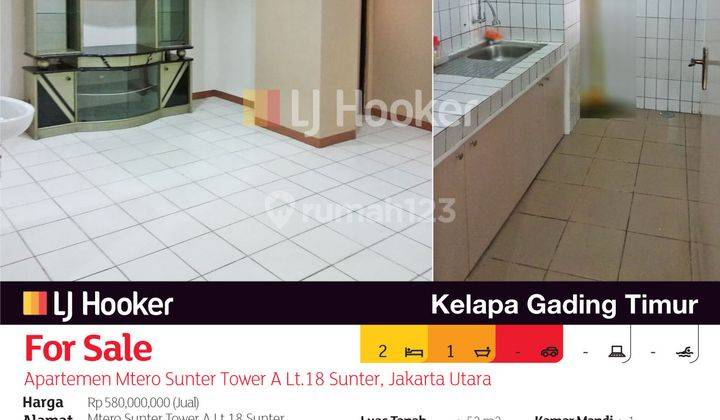 Apartemen Metro Sunter Tower A Lt.8 Sunter, Jakarta Utara 2