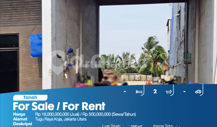 Tugu Raya Koja Land Plot, North Jakarta