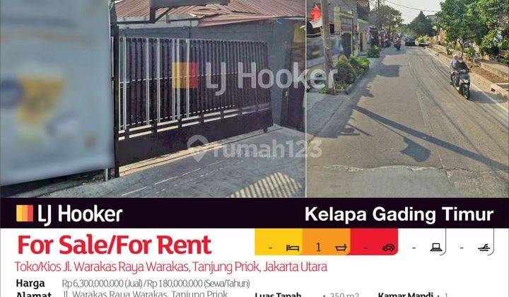 Toko kios Jl. Warakas Raya Warakas, Tanjung Priok, Jakarta Utara 2