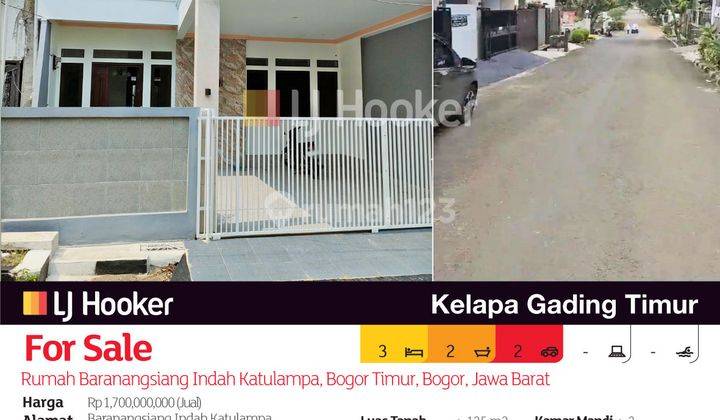 Rumah Baranangsiang Indah Katulampa, Bogor Timur, Bogor, Jawa Barat 2