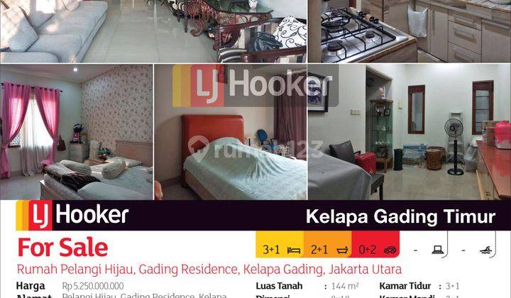 Rumah Pelangi Hijau Gading Residence, Kelapa Gading, Jakarta Utara 2