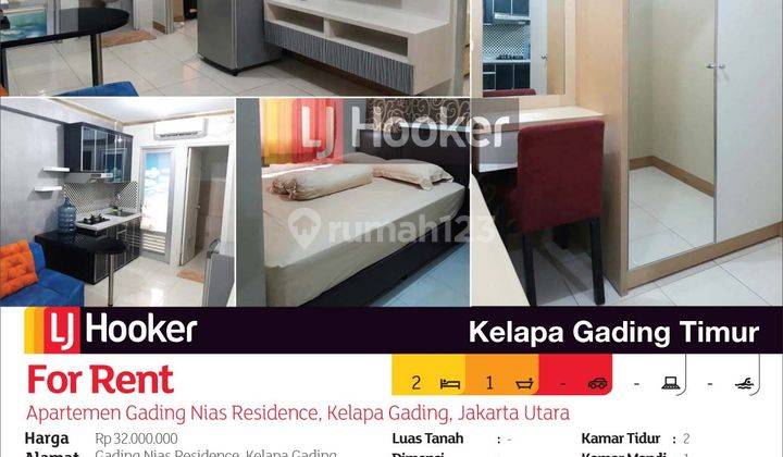 Apartemen Gading Nias Residence Tower Emerald Lantai 6, Kelapa Gading, Jakarta Utara 2